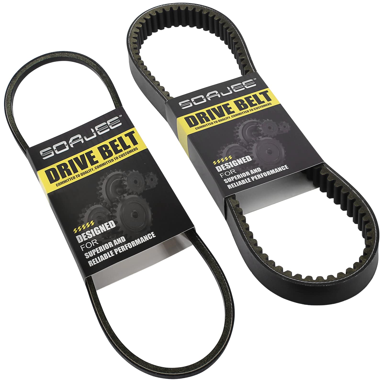 SOAJEE 1017188 101916701 Drive Belt Compatible with: Gas Golf Cart Club Car DS OHV Precedent Carryall Engine 1014081 1016203 1992-up