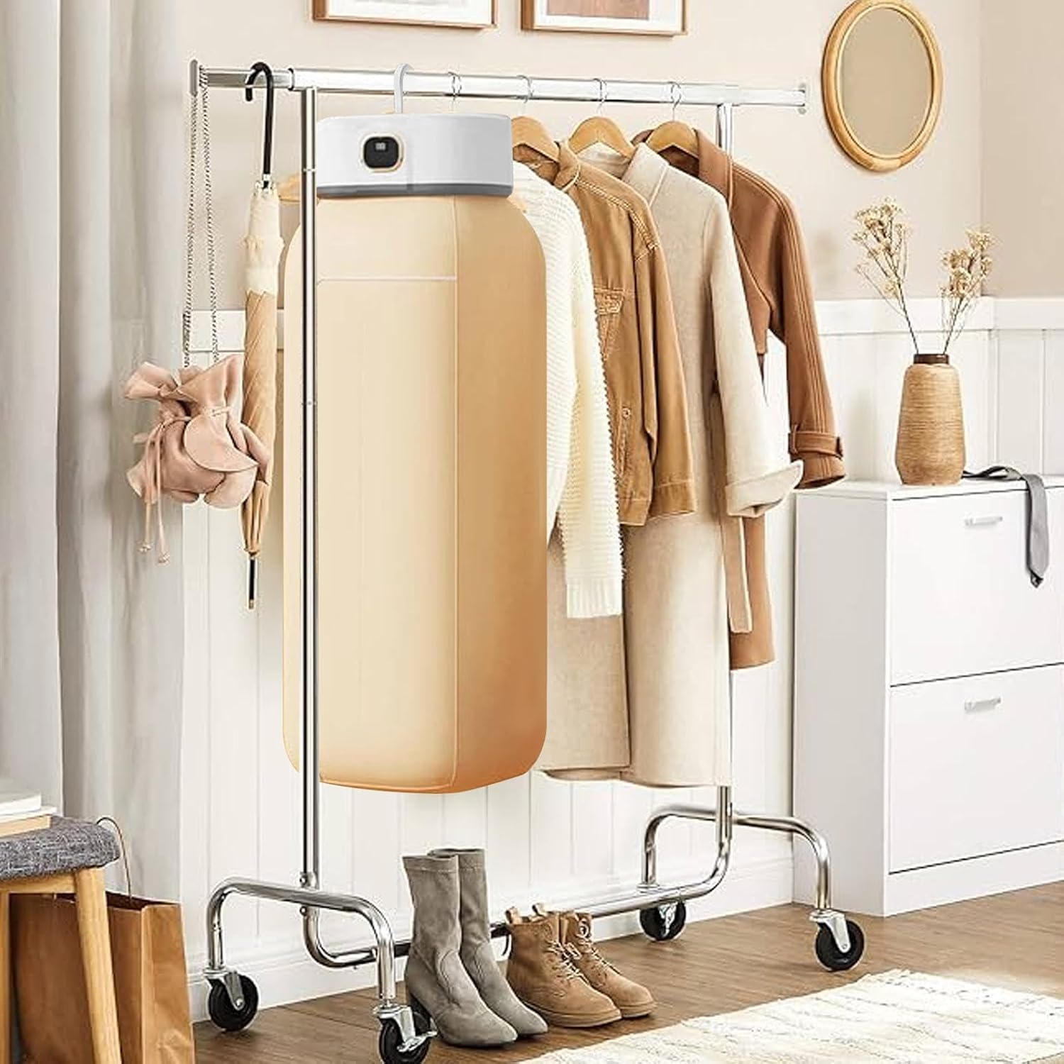 Mini Dryer for Clothes 10kg Capacity Low Noise Foldable Drying Machine