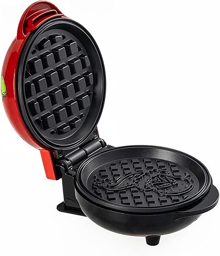 Miniatura 6 de Uncanny Brands Dr. Seuss Grinch Mini waflera - Pequeño aparato de cocina