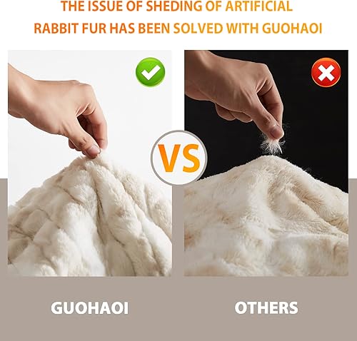 Miniatura 3 de Guohaoi Manta de calentador eléctrico tamaño Queen con control dual de 90 x 90 pulgadas, calentamiento rápido de 10 velocidades, 12468 horas de