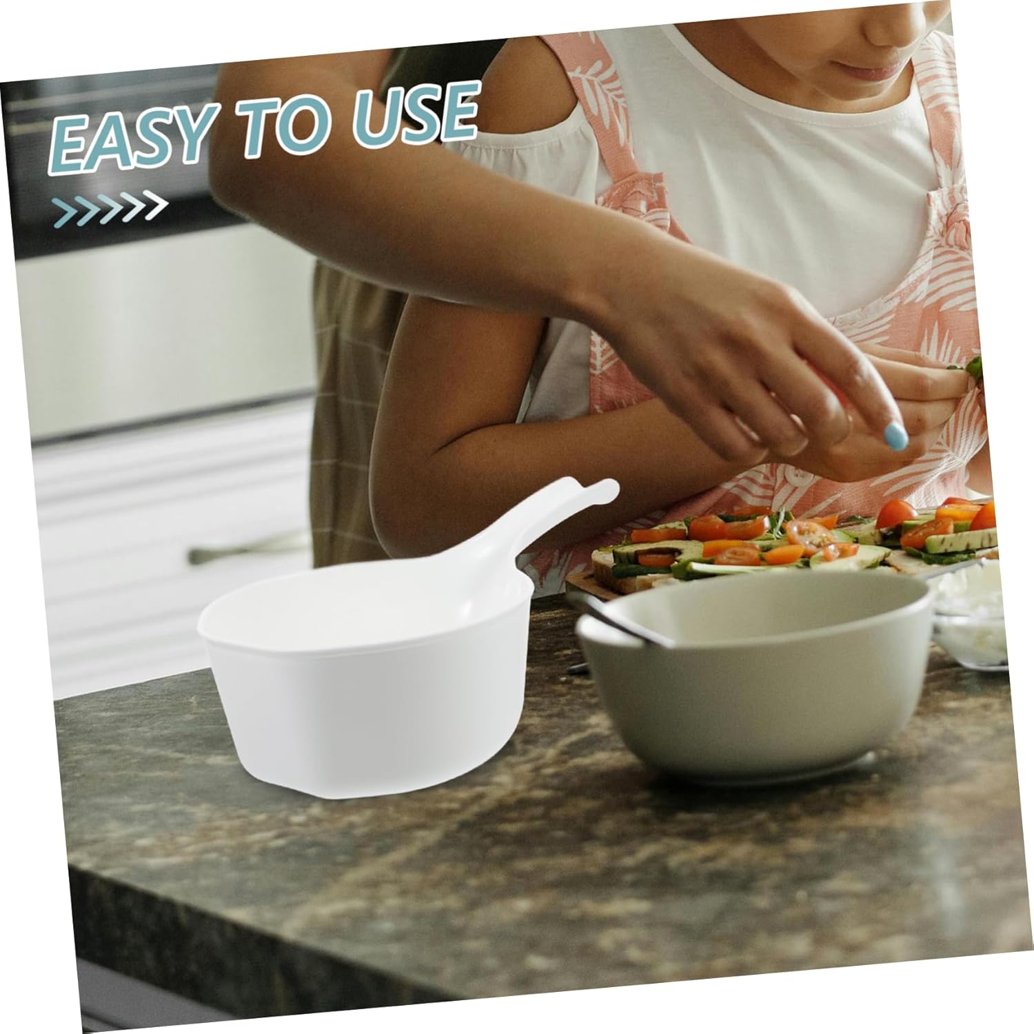 3sets 2pcs Multipurpose Watering Ladle Versatile Plastic Kitchen Garden Water Scoops for Easy Plant Watering and Fruit Washing 2pcs*3