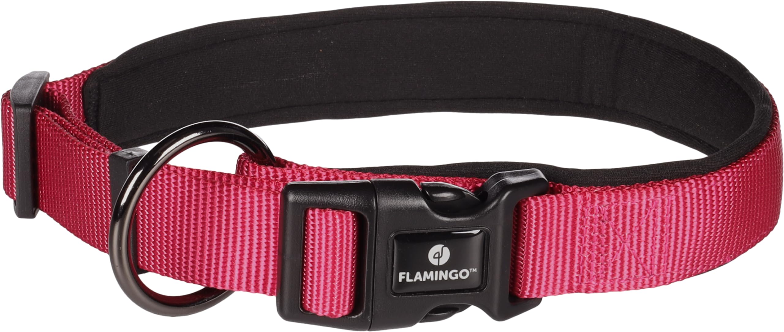 Flamingo Dog Collar Abbi Cherry red L 50-55cm 25mm