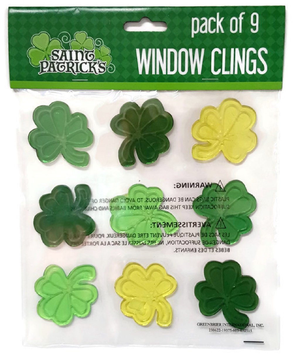 Amazon.com: St. Patrick's Day Window Stick-on Gel Clings Bundle 3
