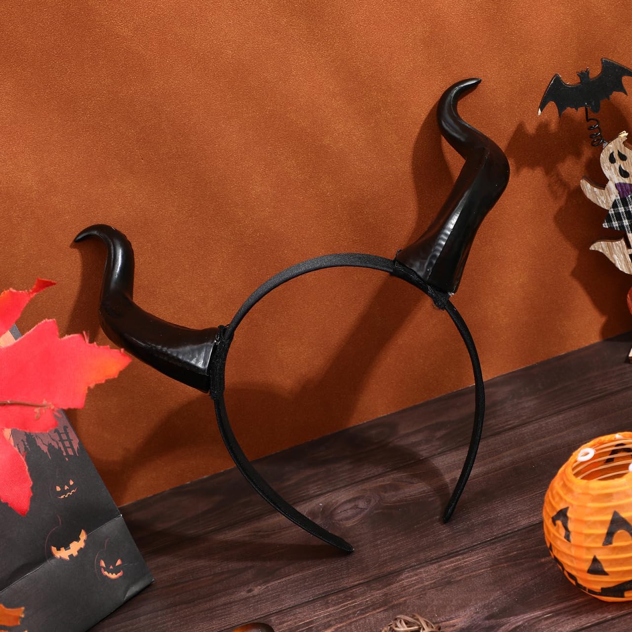 PRETYZOOM Halloween Demon Horns Ox Headband: Fancy Dress Cosplay Hairband - Devil Costume Prop for Women Men Teen Girls Carnival Stage Performance - Image 9
