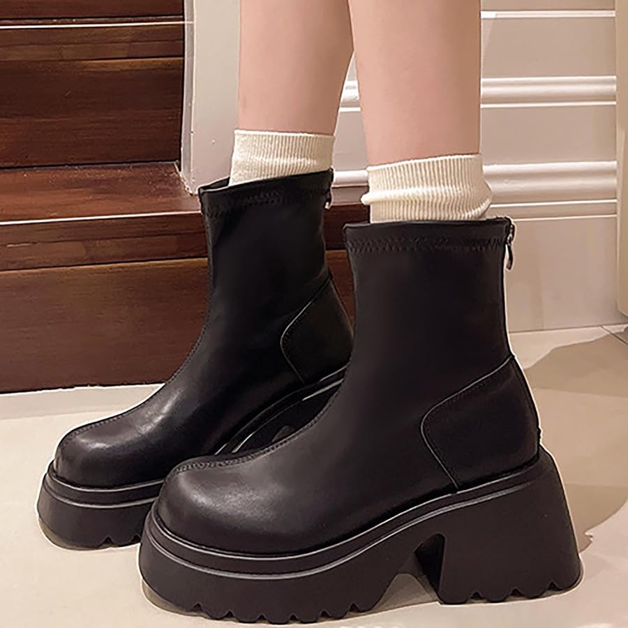 Women's Short Boots, Elegant Lined with Zip, Chelsea Boots