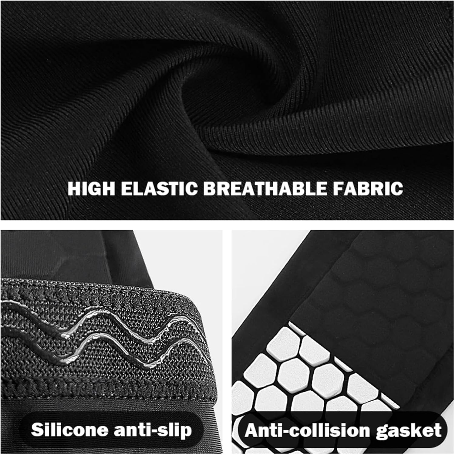 2Pcs Shin Guard Socks Sleeves with Foam,Calf Compression Sleeve Honeycomb Pads,Sports Legging & Soccer Equipment