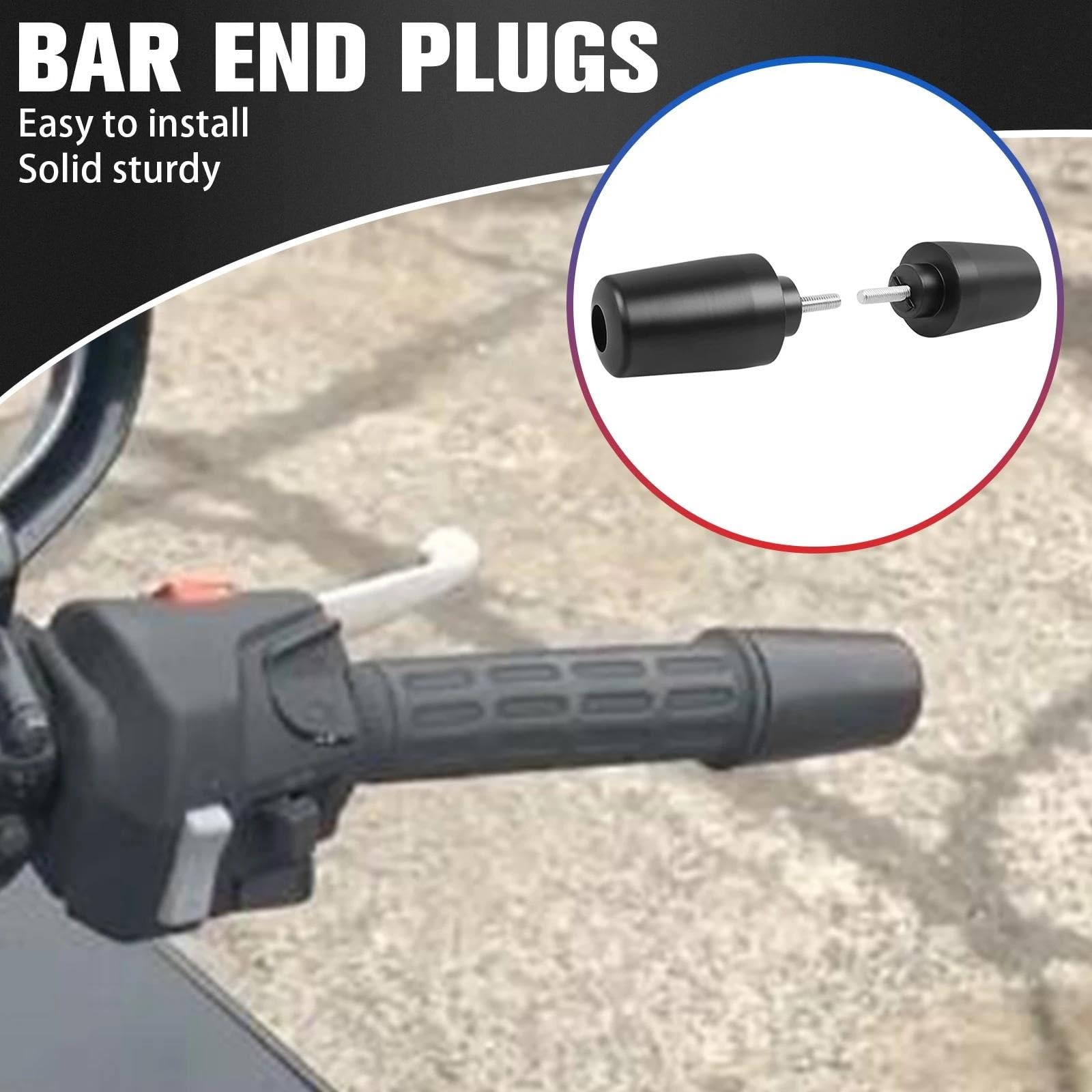 Contrapesos Manillar Moto para Honda ST1300 2003-2018 | Empuñaduras de manillar CNC para motocicleta, tapones de extremo, deslizador de peso SINTEMEIOK