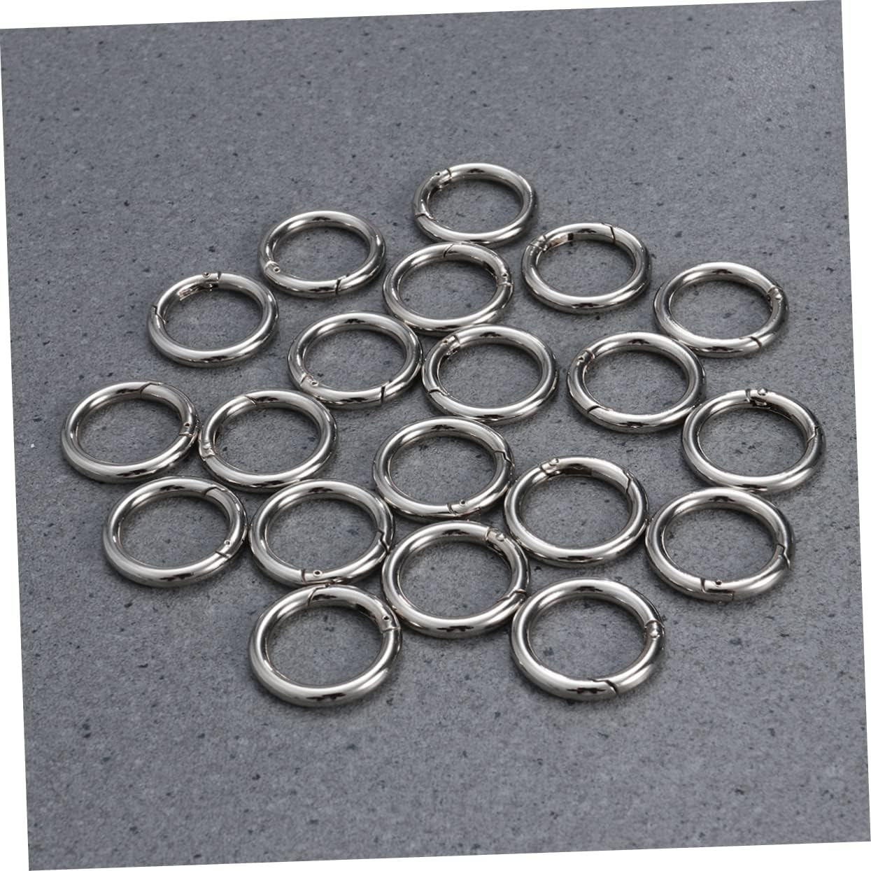 200pcs Jewelry Making Findings Keychain Ring Key Ring Open Jump Zinc Alloy Eco-Friendly