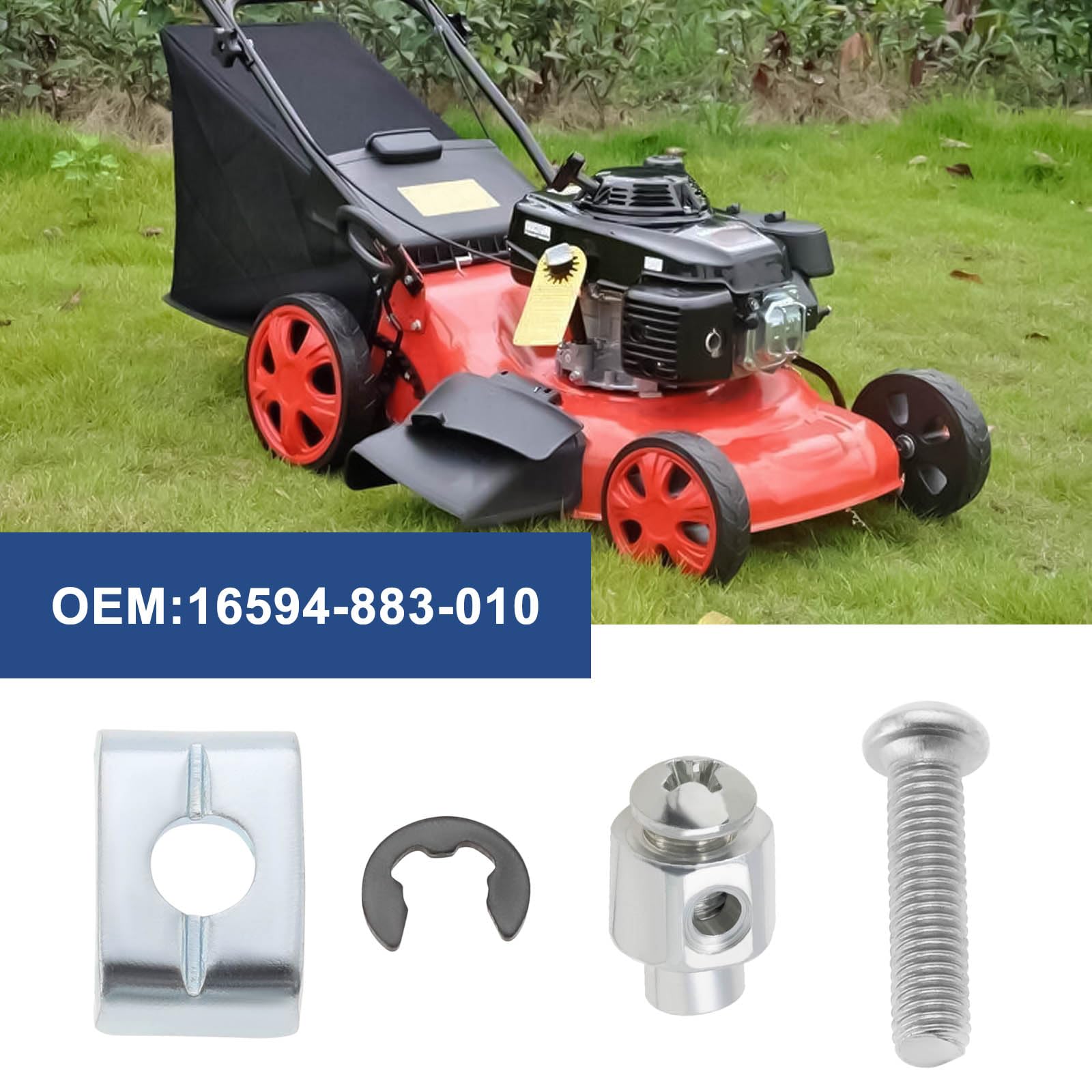 eMagTech 4 Sets of Lawn Mower Throttle Cable Holder Kits Compatible with Honda GX110 GX120 GX140 GX160 GX200 GX240 GX270 GX340 GX390 OE 16594-883-010 - Image 2