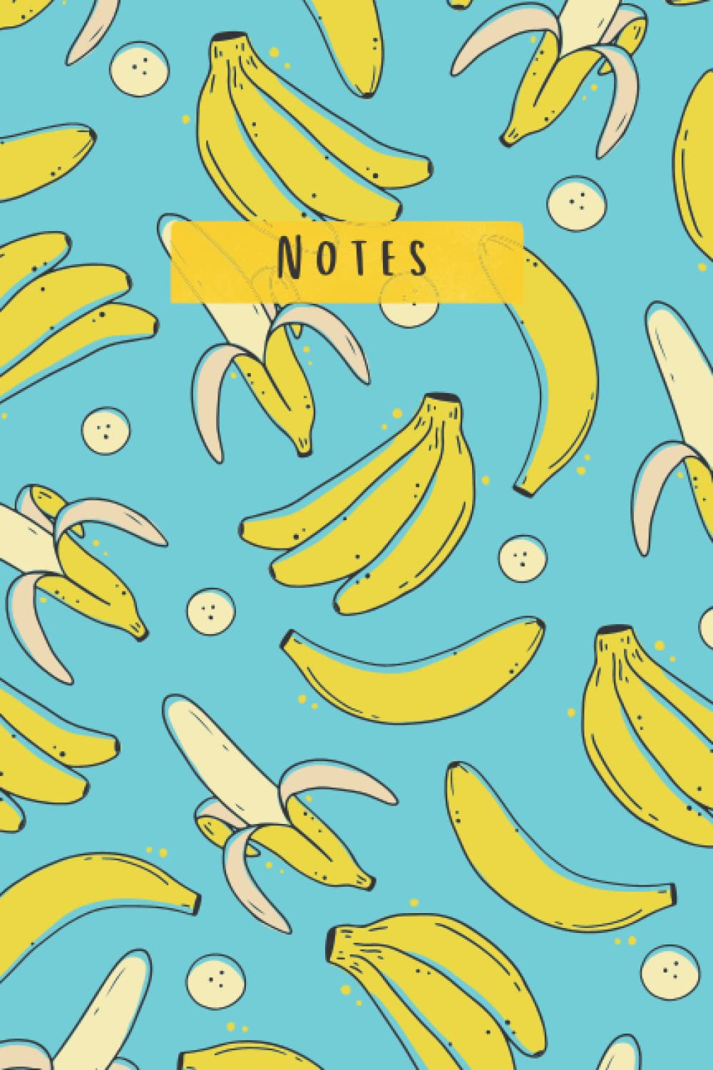 Banana Notebook: Cute ruled notebook