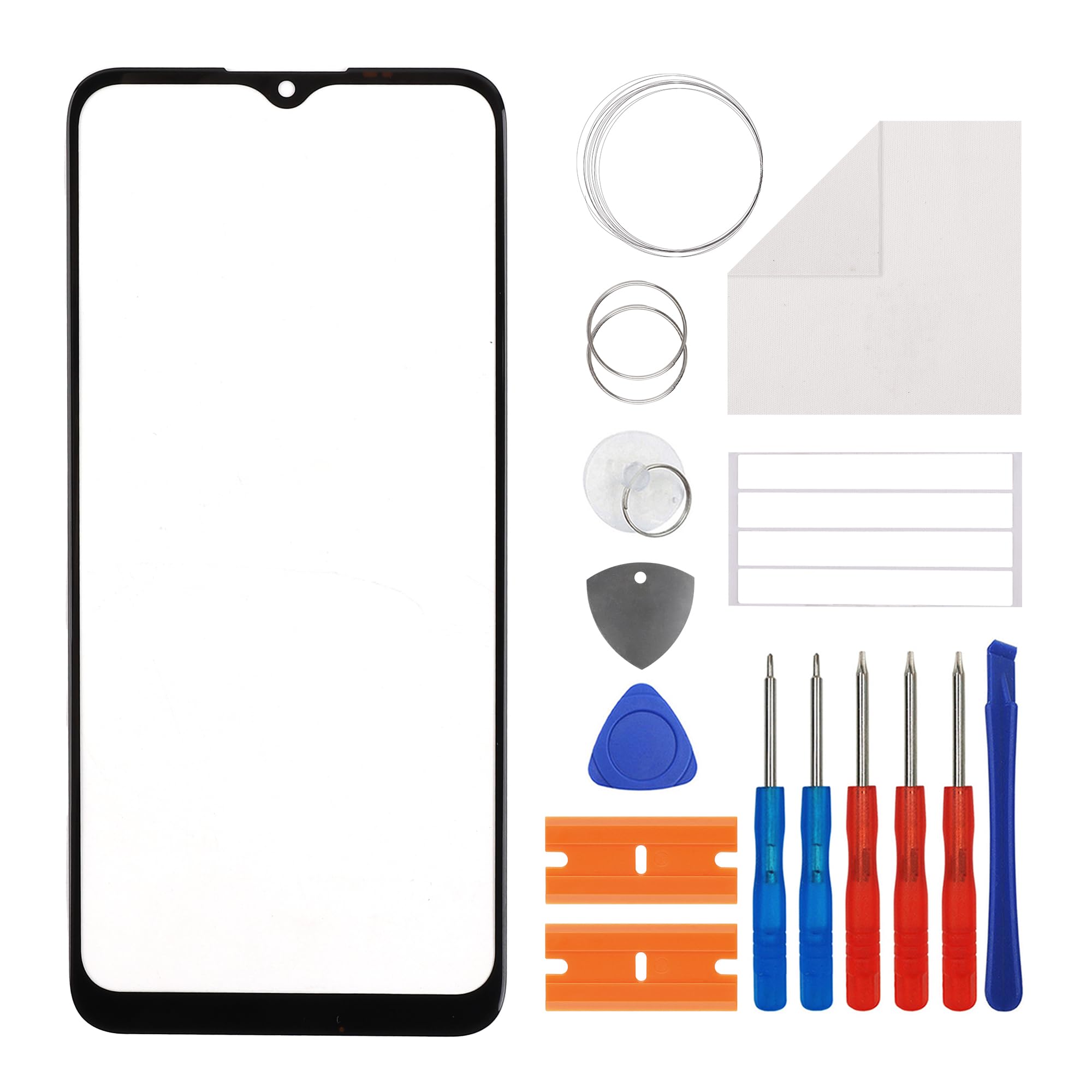 Duotipa Front Glass Panel for TCL 20 XE,Front Glass Screen Replacement for 5087Z 6.52" with Repair Tools Kit-No LCD Screen and Touch Digitizer