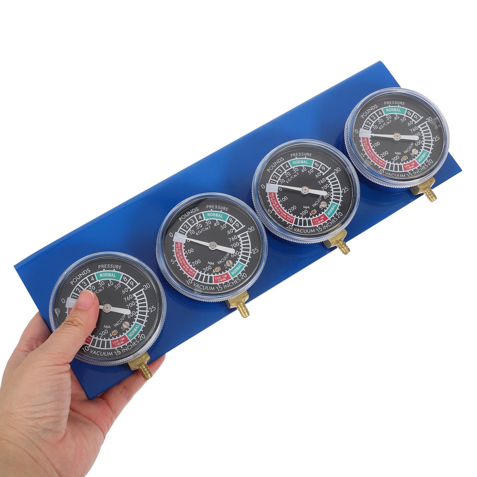 Cabilock Manomètre à Vide pour Moto 4 Cylindres Trousse d'Outil de Synchronisation Moteur avec Jauge de Vide Kit Complet pour Réglage Précis et Entretien Automobile