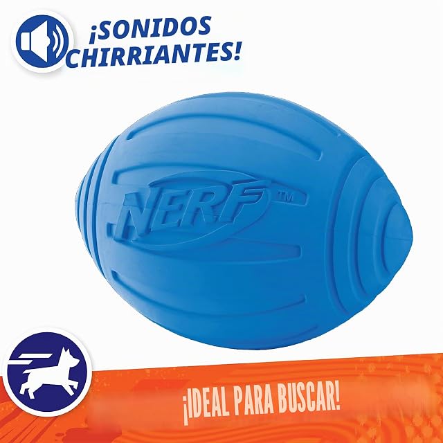 Foto 3 de 6 de Nerf Dog Ridged Squeaker - Balón de fútbol