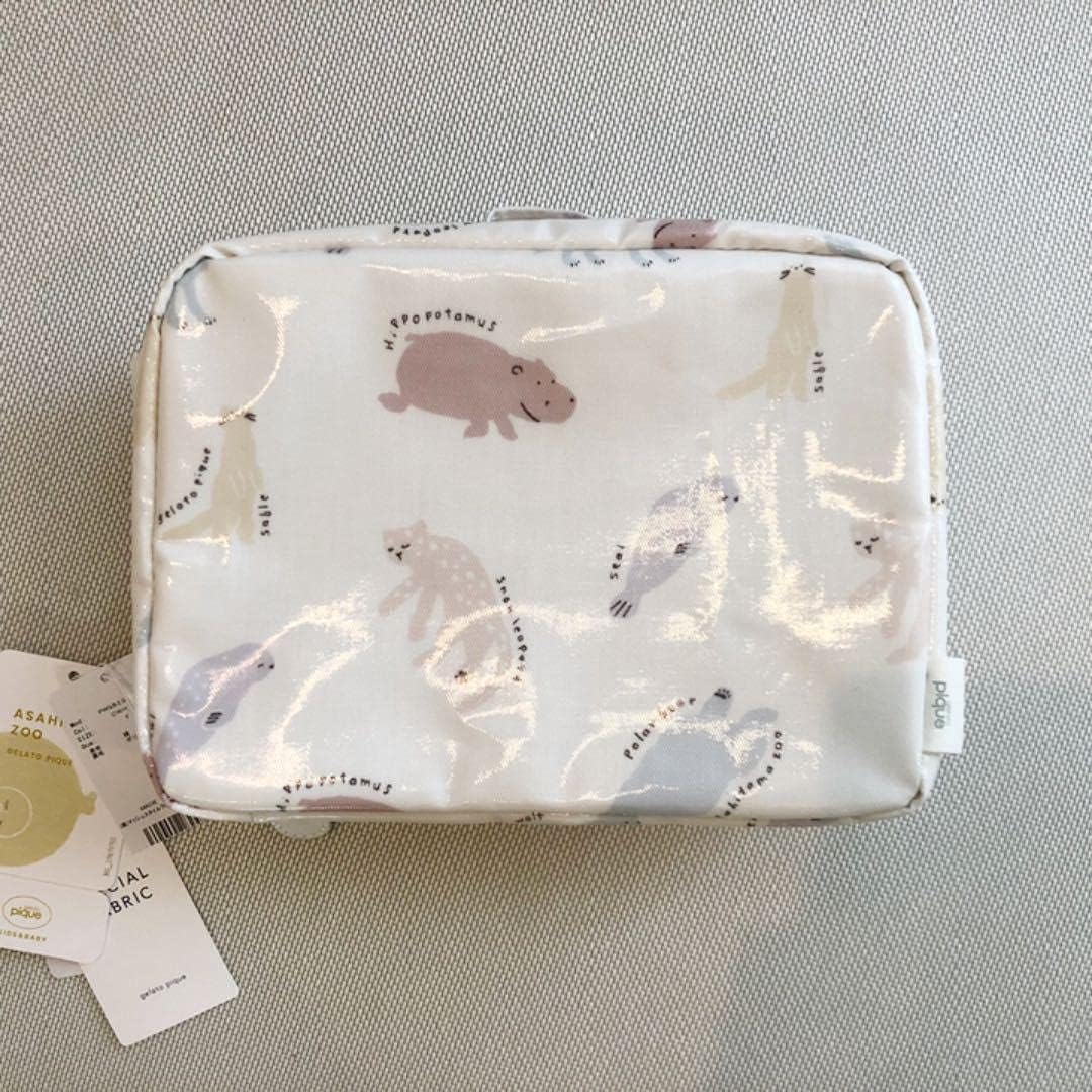 ジェラートピケ 格安saleスタート 旭山動物園コラボ おむつポーチ