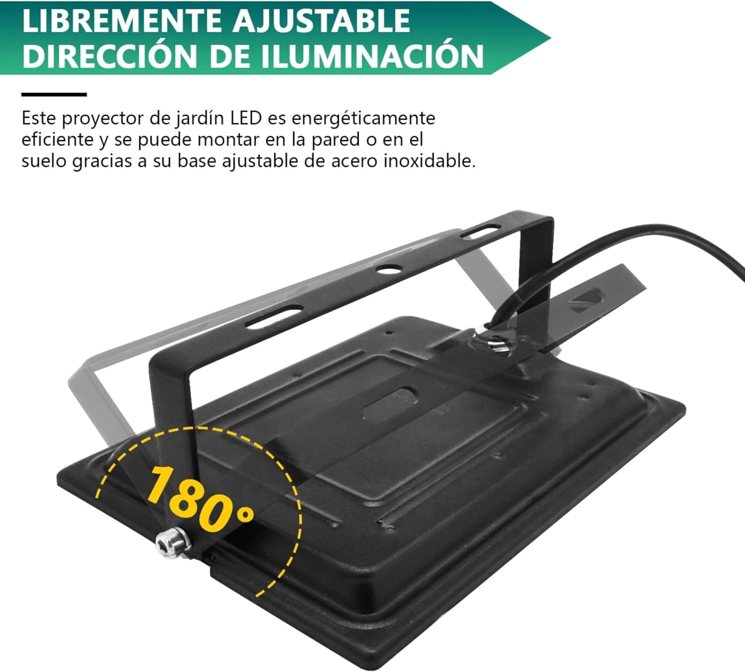 50W Equivalent to 500W Outdoor LED Floodlight: Powerful and Efficient Lighting for All Your Spaces" (2, 50W)