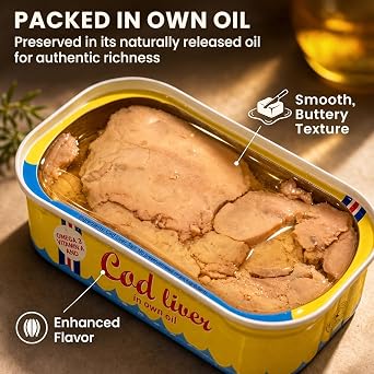 Cod Liver In Own Oil 4.3 oz. (Pack of 20)