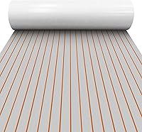 Vista 9 de Alfombra de espuma EVA para cubierta de 94 x 45/35/16 de teca sintética, antideslizante, autoadhesiva, tapete de espuma para lanchas de motor