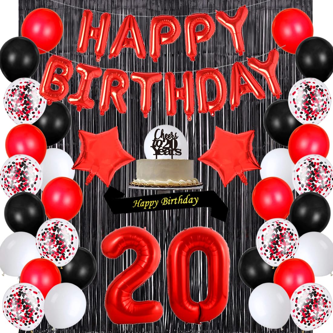 Goodbye Teen Years Banner – 20th Birthday Party Decorations In Black Glitter | Pre-Strung, Handmade Sign - View #8