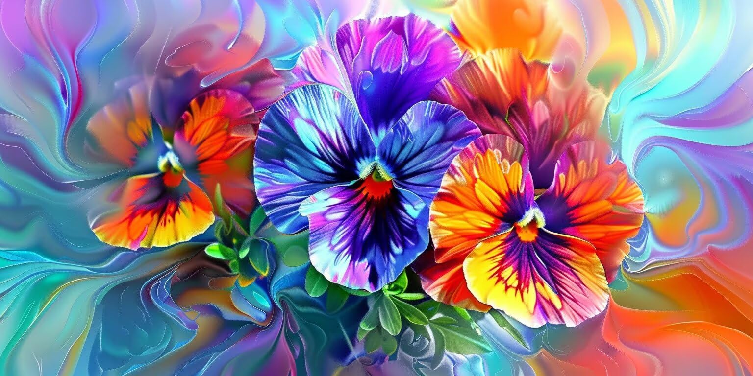 Peinture Diamond 5D kit complet fleurs pour combattre le stress de façon créative - 8