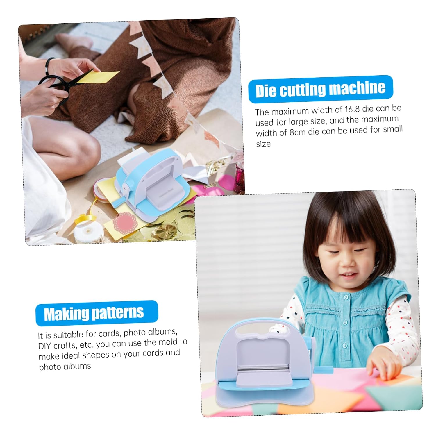 ARTIBETTER 1set Manual Die Cutting Embossing Machine for Craft Projects Lightweight and Portable Craft Punching Tool for Scrapbooking and Cardmaking