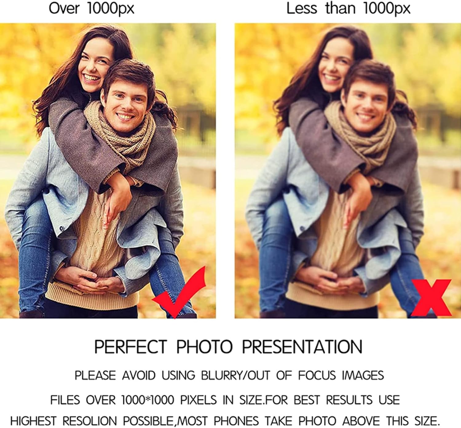 BAUMA AUTO Personalized Photo Necklace for Women Customized Heart Pendant Photo Necklace Engraved Picture Text Memory Necklace Gifts for Men Women's Birthday Valentine's Day Christmas Anniversary