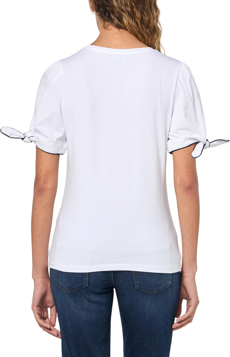 Nautica Womens Short Sleeve Cotton Solid T-Shirt - Image 2