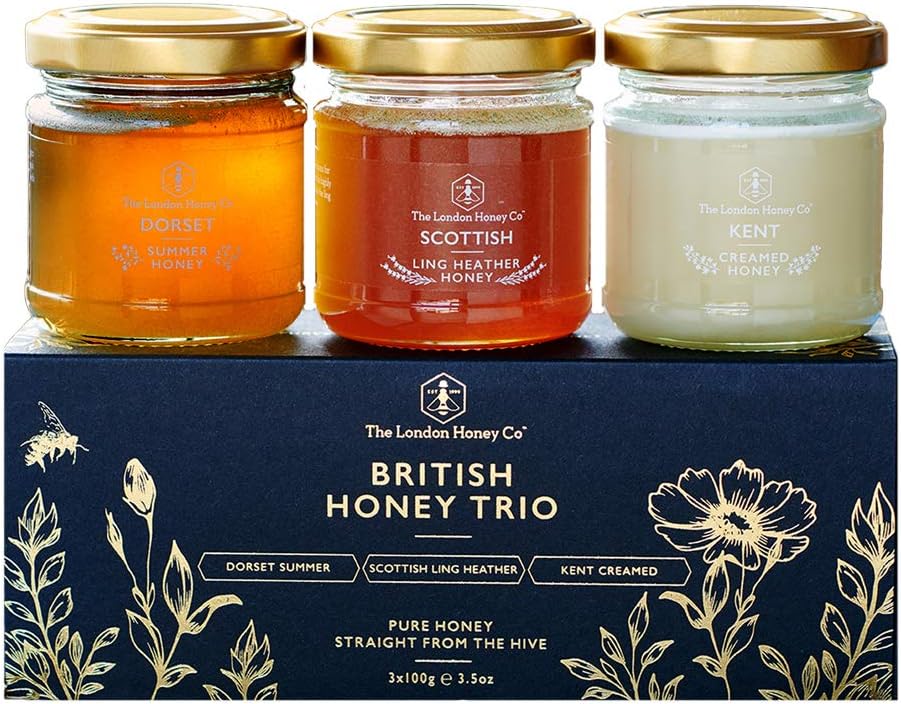 The London Honey Company British Honey Trio Gift Set (100gx3) Pure