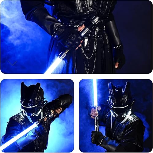 Miniatura 18 de DAMIENSABER Sable de luz de duelo con control de movimiento suave RGB3.0, 16 fuentes de sonido, sable de luz Luke con 16 RGB sólido e infinito