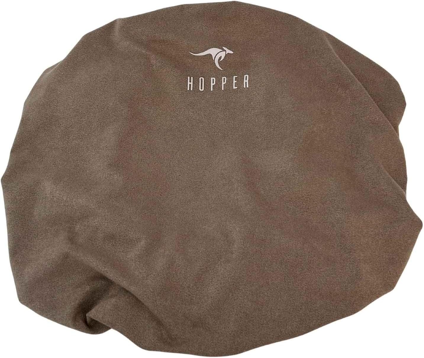 Hopper Slipcover – Ultra-Soft Microsuede Non-Slip Cover, Machine Washable Replacement Cover – Fits Hopper Footrest – Graphite Black, Slate Gray, Saddle Tan (Slate Gray)