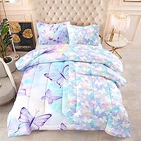 Vista 21 de CVHOUSE Juego de ropa de cama Kawaii tamaño Queen, juego de ropa de cama de conejo Kawaii para niñas y niños, lindo juego de edredón de conejo