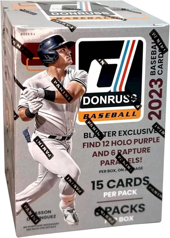2023 Panini Donruss Baseball Factory sellado, paquete de 6 cajas Blaster - 90 tarjetas coleccionables de béisbol