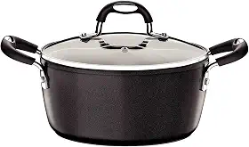Caçarola de Alumínio com Revestimento Interno de Antiaderente Dimetro 22Cm, Tramontina, Mônaco 20860022, Preto