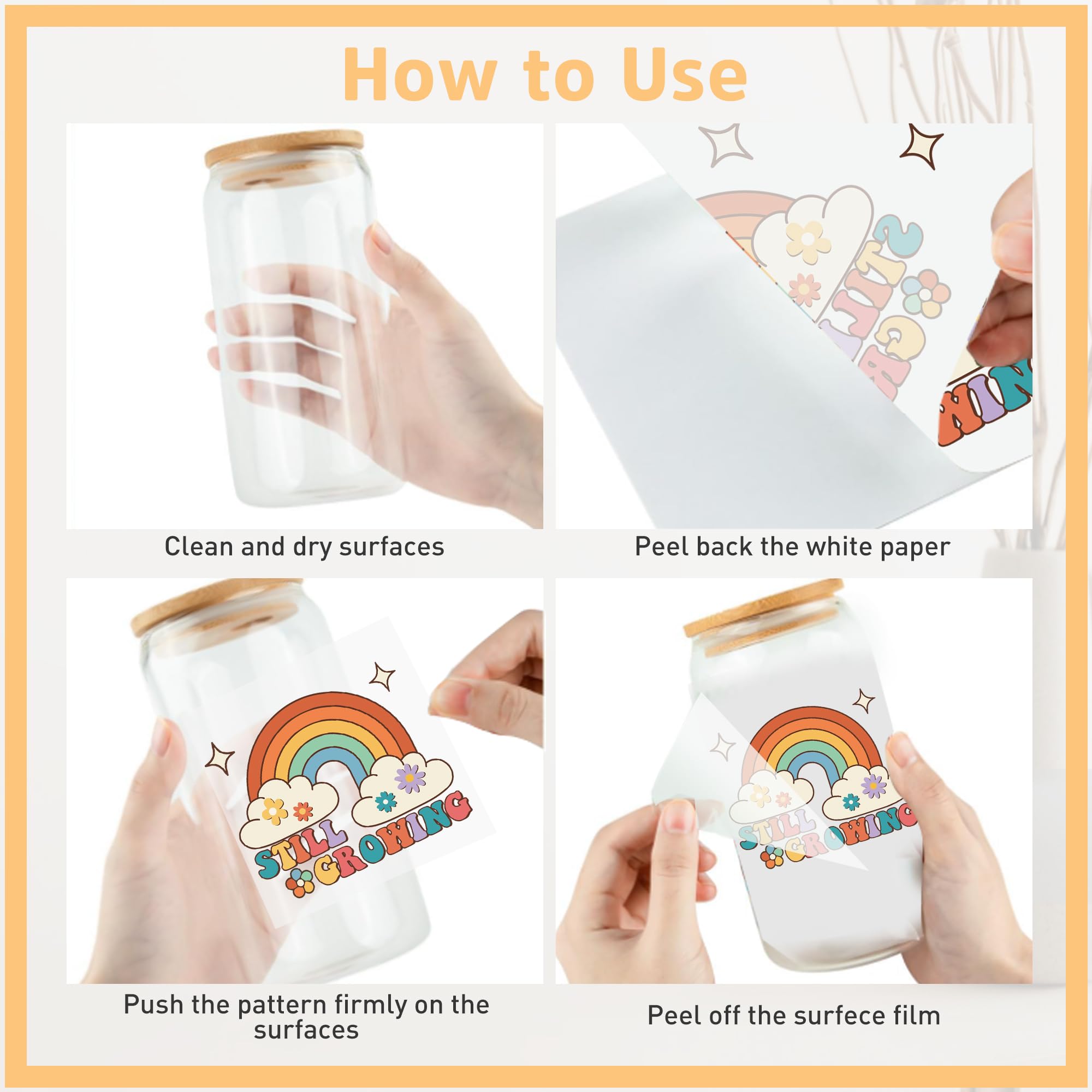 20 Guadalupe UV DTF Cup Wraps – Religiöse Aufkleber Für Glastassen (ca. 473 Ml), Wasserfest & Haftstark