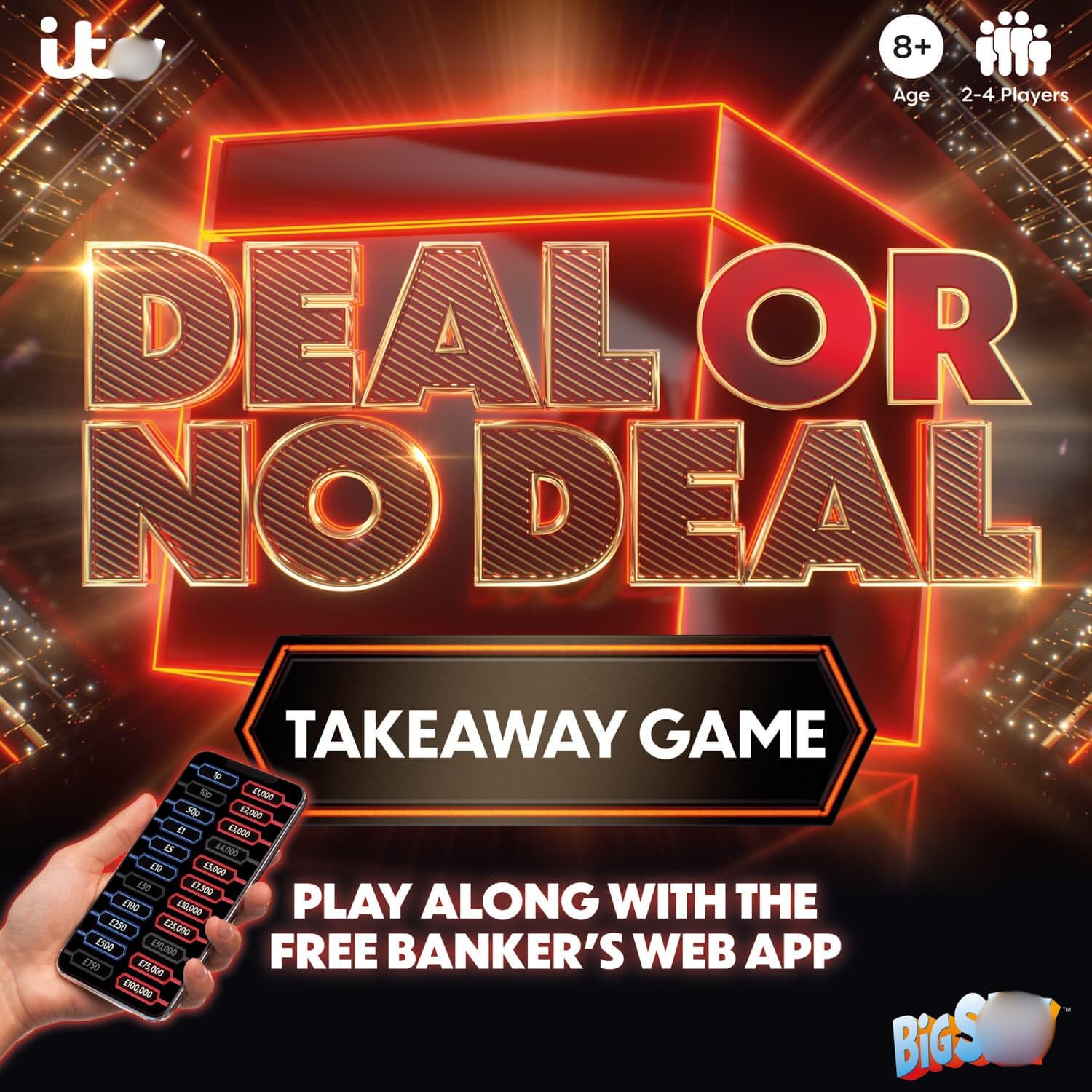 TIGHUP Tv Board Games - Deal or No Deal - The Game That Brings You the Full Deal or No Deal Experience - Dimensions: 20 X 20 X 7.5cm (Approx.)