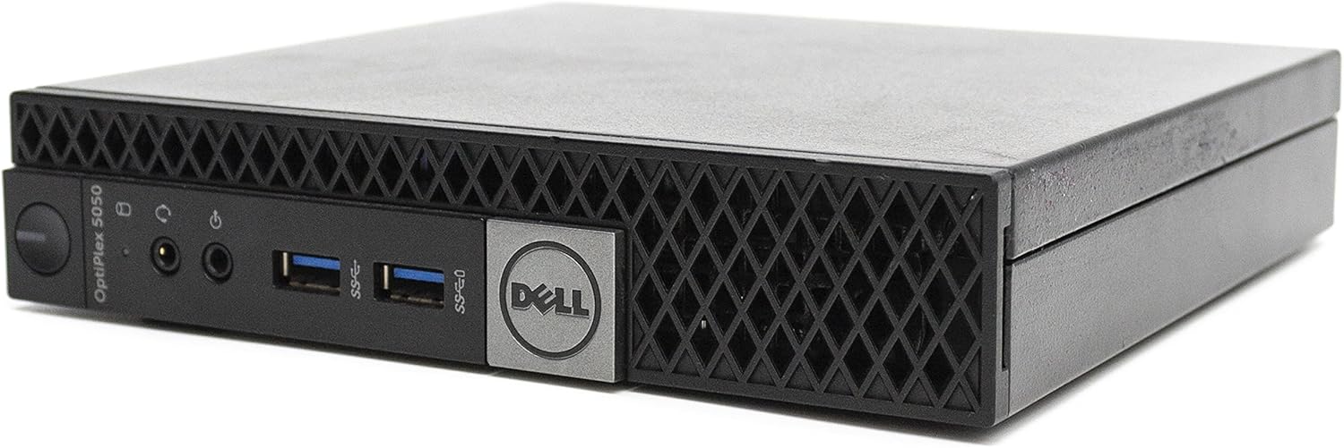 DELL Optiplex 5050 Micro i3 6100T 3.2GHz RAM DDR4 SSD M.2 NVMe Windows 10 Pro Desktop Computer Tiny Business Office Home Work (Refurbished) (32GB RAM SSD 2TB + NVMe 240GB)