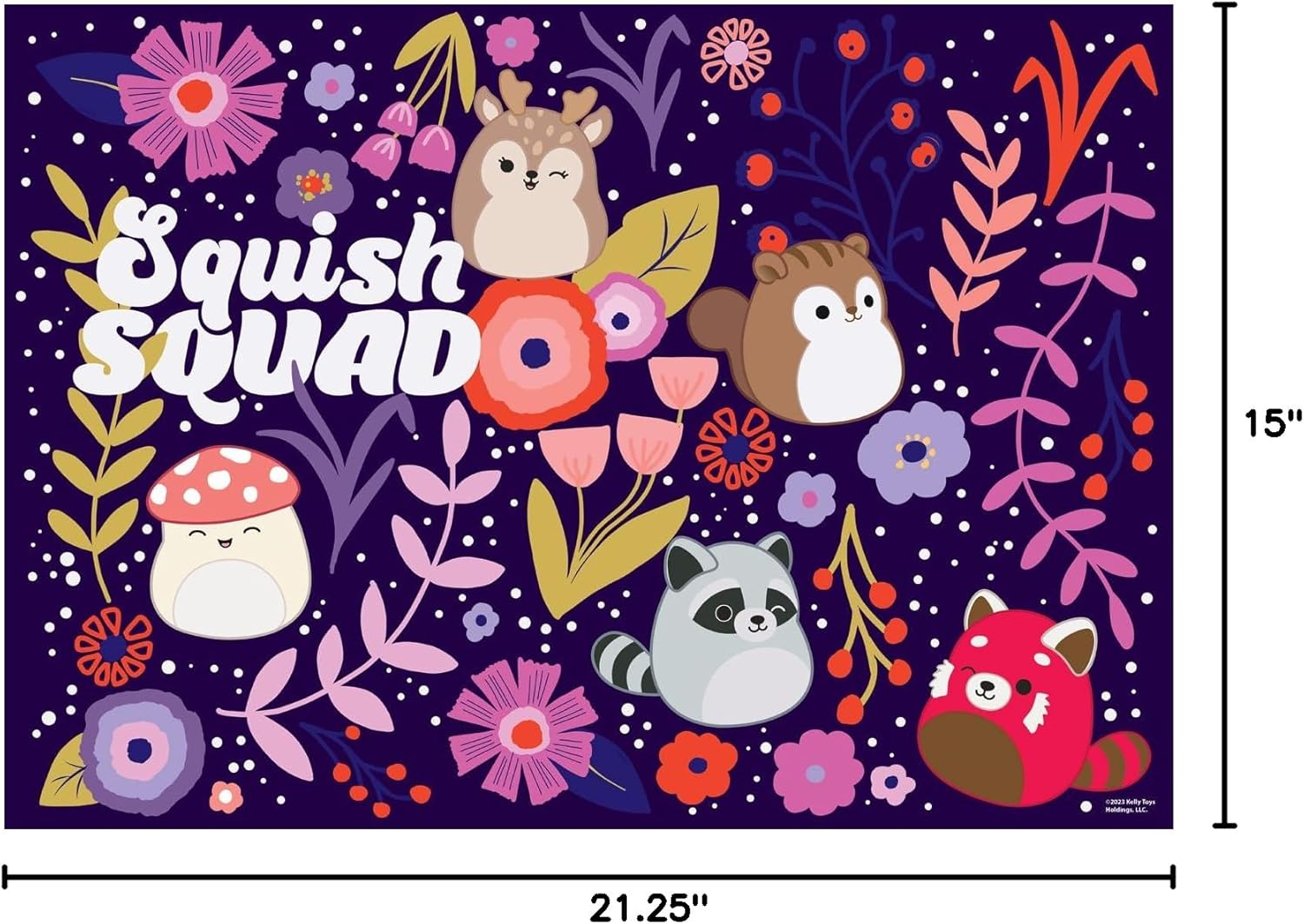 Buffalo Games - Squishmallow - Squish Squad - 500 Piece Jigsaw Puzzle for Adults -Challenging Puzzle Perfect for Game Nights - Finished Size is 21.25 x 15.00
