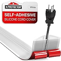 Vista 11 de Esquinas para cubiertas de cables de suelo de X-Protector - 4 UNIDADES - Material de silicona - Color negro - Autoadhesivas - Compatibles solo