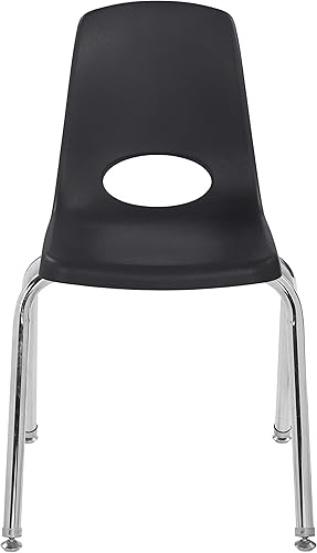 Miniatura 10 de Factory Direct Partners Silla apilable, 16 pulgadas, color negro