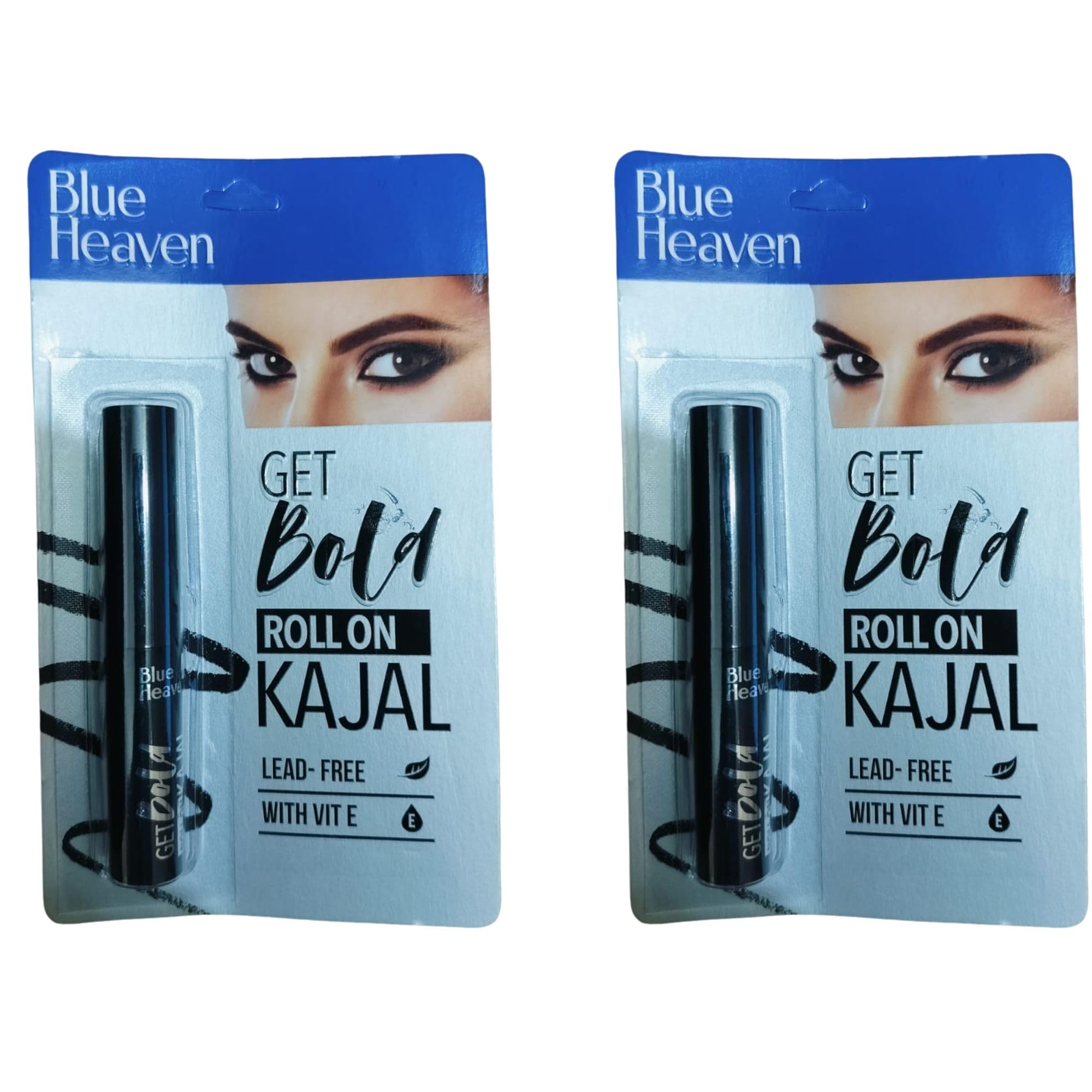 Blue Heaven Personal Pencil Kajal (Set Of 2 Pc) 1.5 G (Black), Matte Finish-image-6