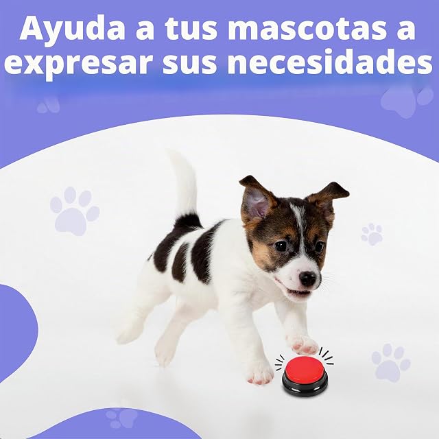 Foto 7 de 7 de SUHSAI zumbadores grabables para Mascotas zumbador para Perros con función de grabación de 30 Segundos
