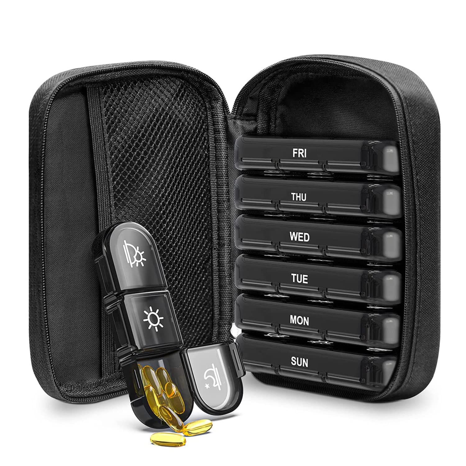 Amazon.co.jp: ピルケース 7日分1週間 1日3回 大容量 薬ケース 携帯用
