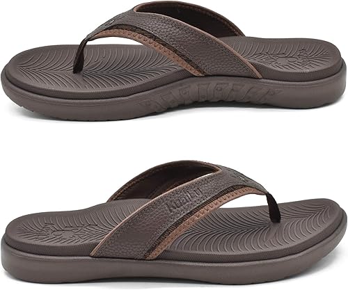 Miniatura 5 de KuaiLu Sandalias deportivas para hombre, cómodas, ortopédicas, con soporte de arco para fascitis plantar, para exteriores, verano, playa, talla 7  15