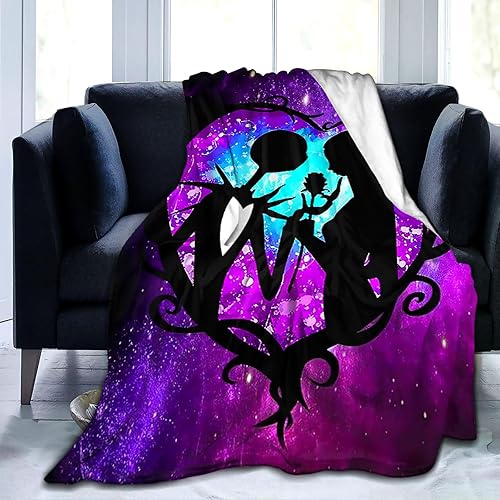 Manta de Navidad ultrasuave de anime, cálida y acogedora, regalos para niños y adultos, cama, sofá, sala de estar, 50 x 40 pulgadas