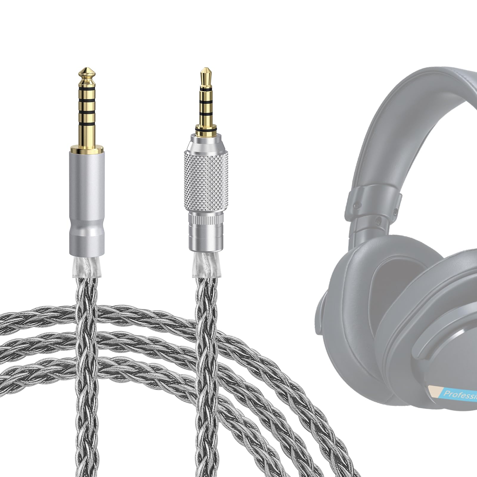ArkGenesis for MDR-M1ST/MV1 4.4mmリケーブル Amazon | Geekria Apollo シルバーメッキ アップグレード 4.4mm から