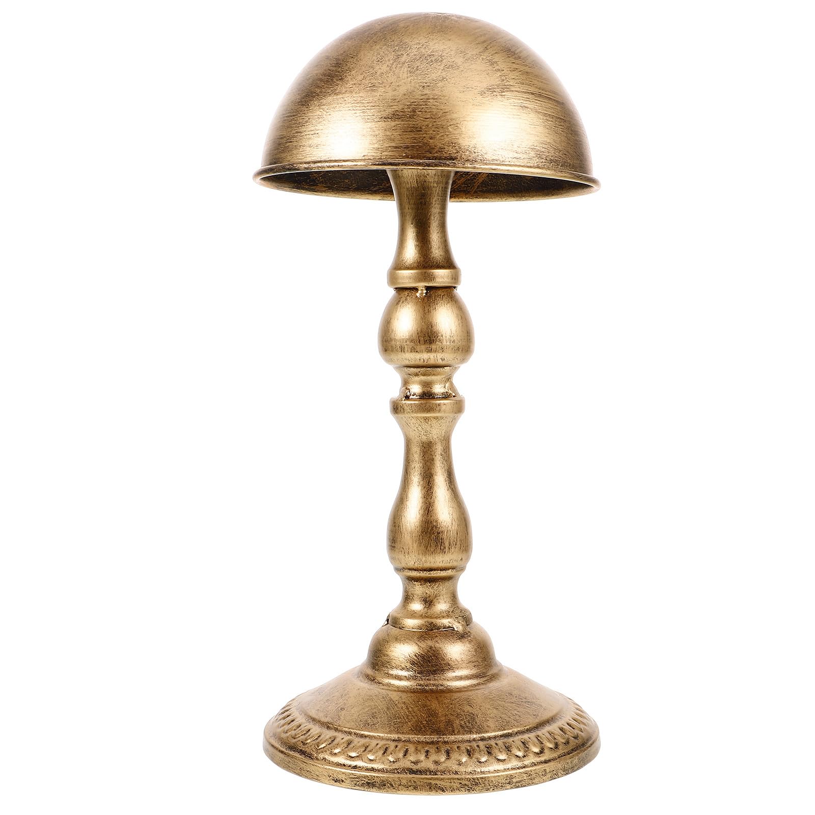 Présentoir à chapeaux dôme en fer doré Luxshiny pour l'excellence de vos boutiques