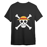 Comic Studio One Piece Maglietta | Licenza Ufficiale | Ruffy Schädel | Nero | XL T
