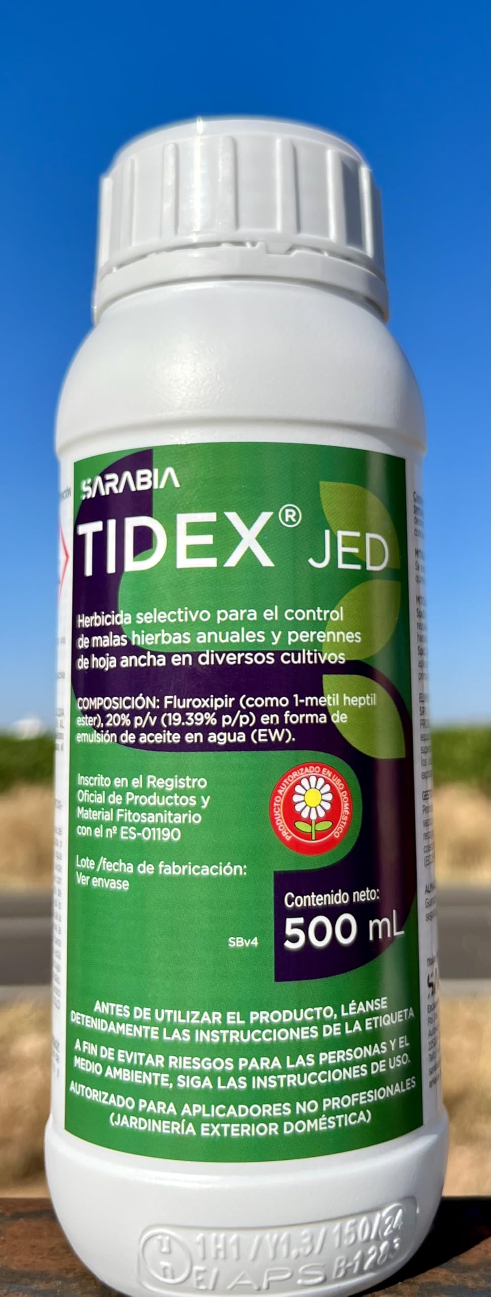 Herbicida Cesped 500ml. Control de malas hierbas de hoja ancha. Sarabia