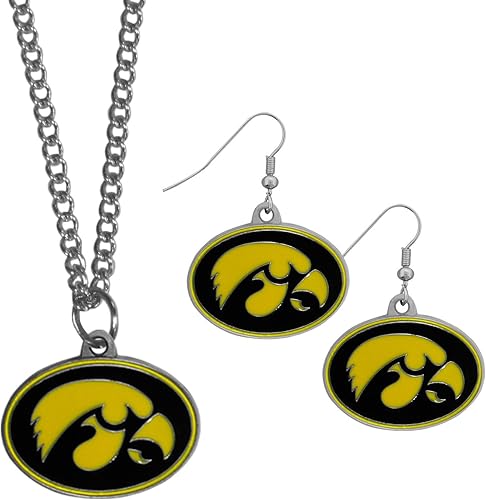 Vista 12 de Siskiyou Sports NCAA unisex-adult Dangle Earrings and Chain Necklace Set