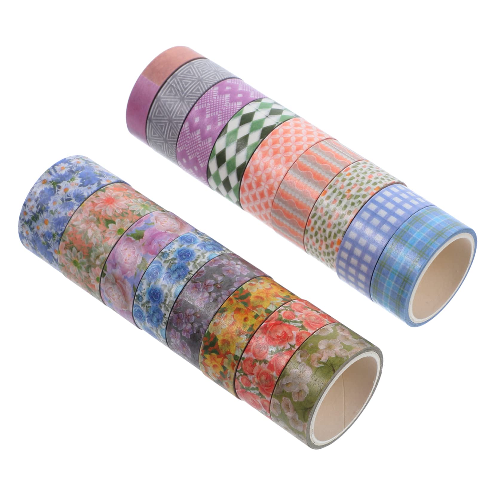 NUOBESTY 51 Nastro Adesivo Decorativo Carta Per Scrapbooking Di Washi Tape Con Motivi Floreali Per Progetti Fai Da Te e Planner