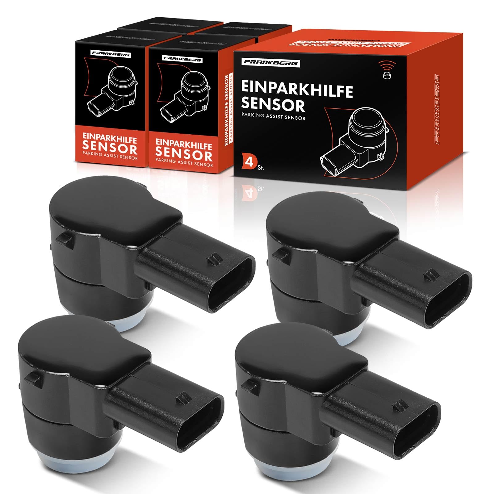 Frankberg 4x Sensor de aparcamiento PDC Delantero Compatible con 307 3A/C 1.4L-2.0L 2000-2012 308 CC 4B 1.6L 2.0L 2009-2014 308 I 4A 4C 1.4L-2.0L 2007-2014 Replace# 2125420118